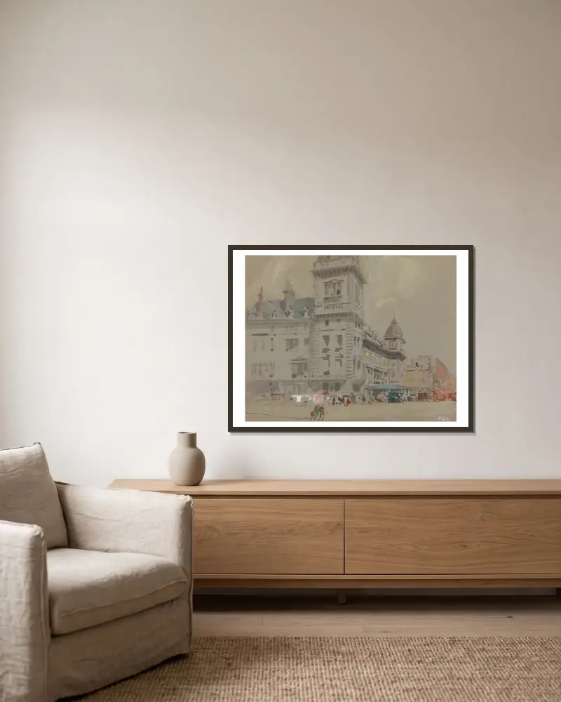 Paddington Station von Hercules Brabazon Brabazon gerahmt an einer Wand