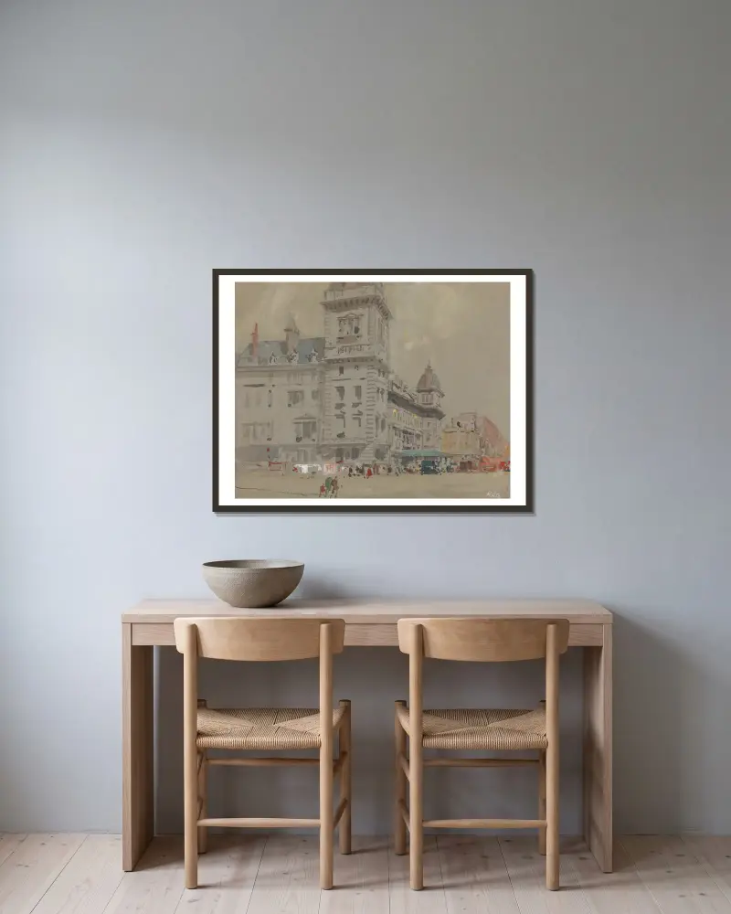 Paddington Station von Hercules Brabazon Brabazon gerahmt an einer Wand