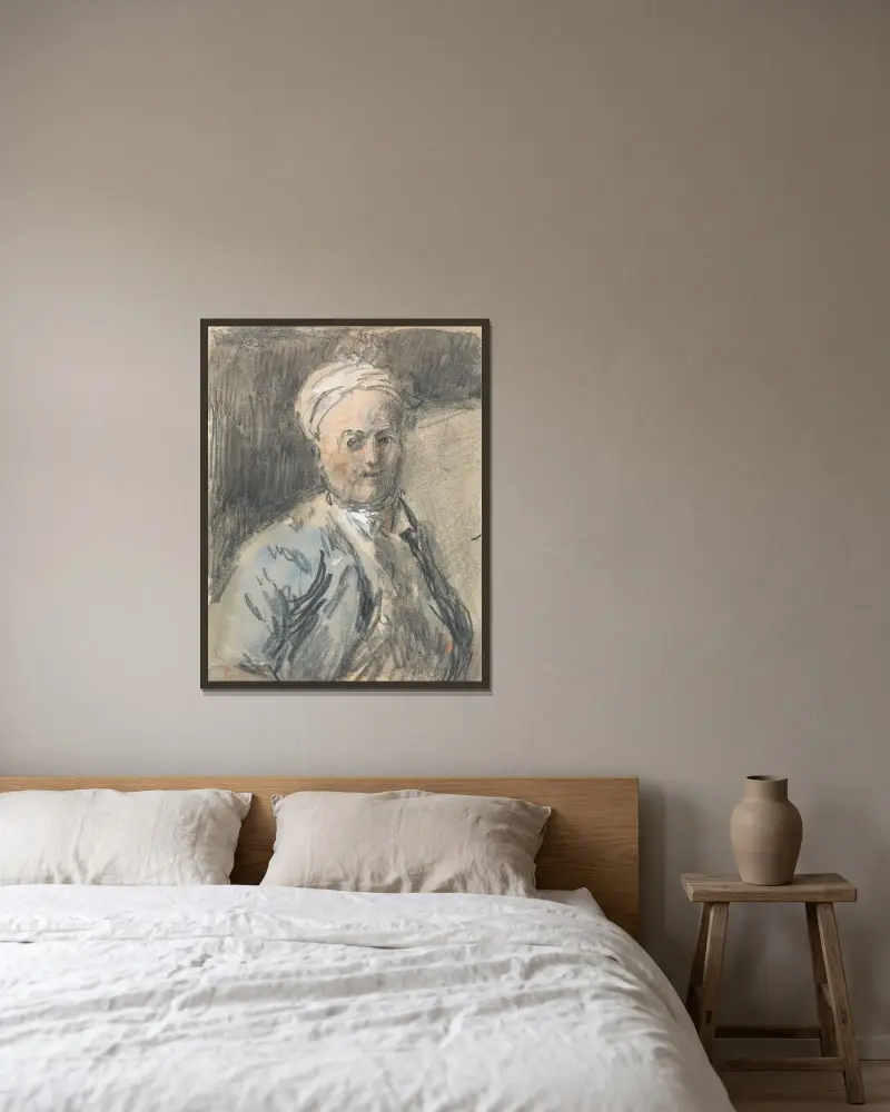 Porträtt av en man av Hercules Brabazon Brabazon inramad på en vägg