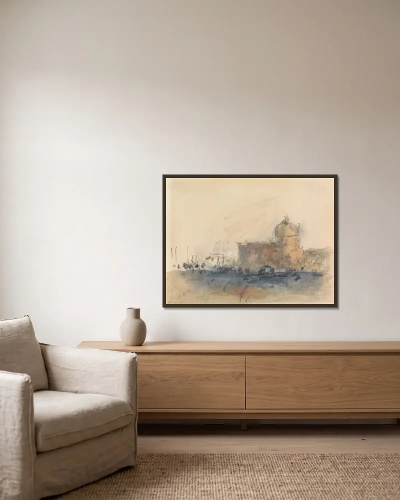 Venedig von Hercules Brabazon Brabazon gerahmt an einer Wand