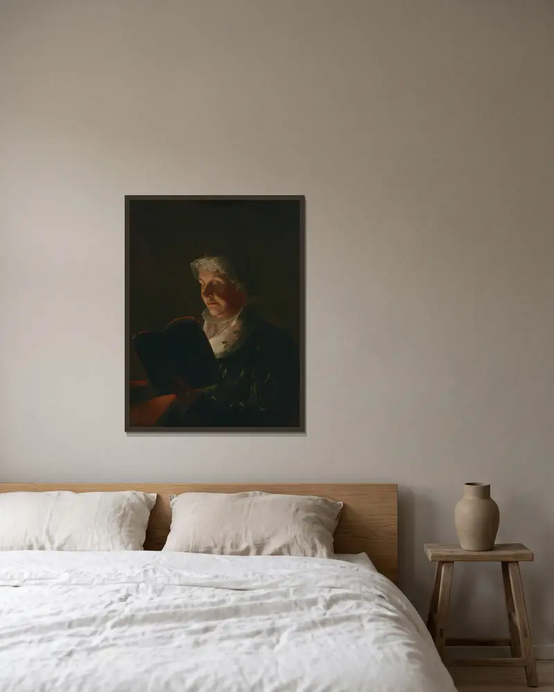 Elizabeth Ann Breese Morse av Samuel Finley Breese Morse inramad på en vägg