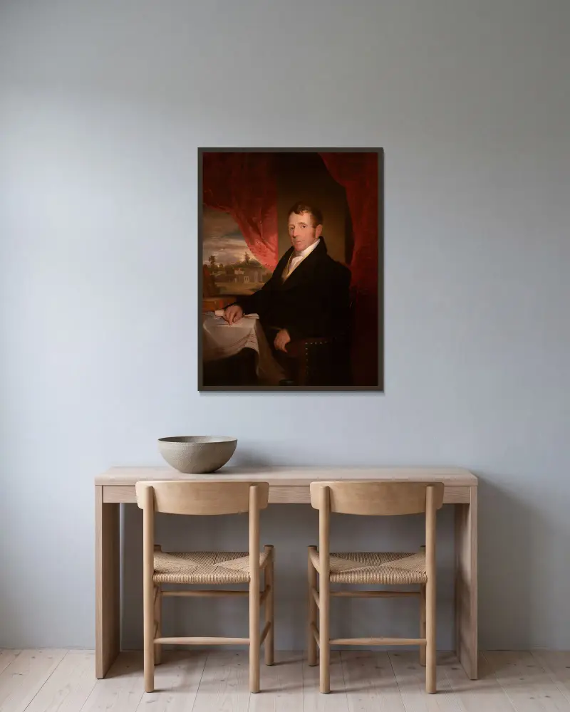 George Clarke, Samuel Finley Breese Morse v rámu na stěně