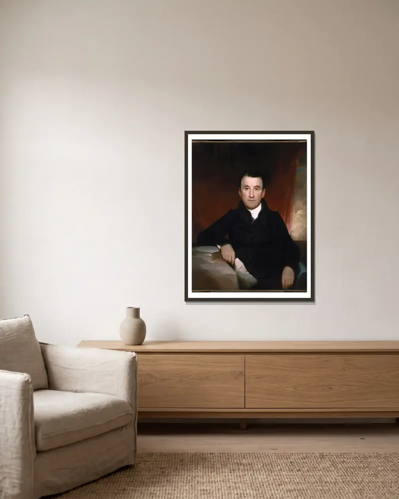 Jonas Platt von Samuel Finley Breese Morse gerahmt an einer Wand