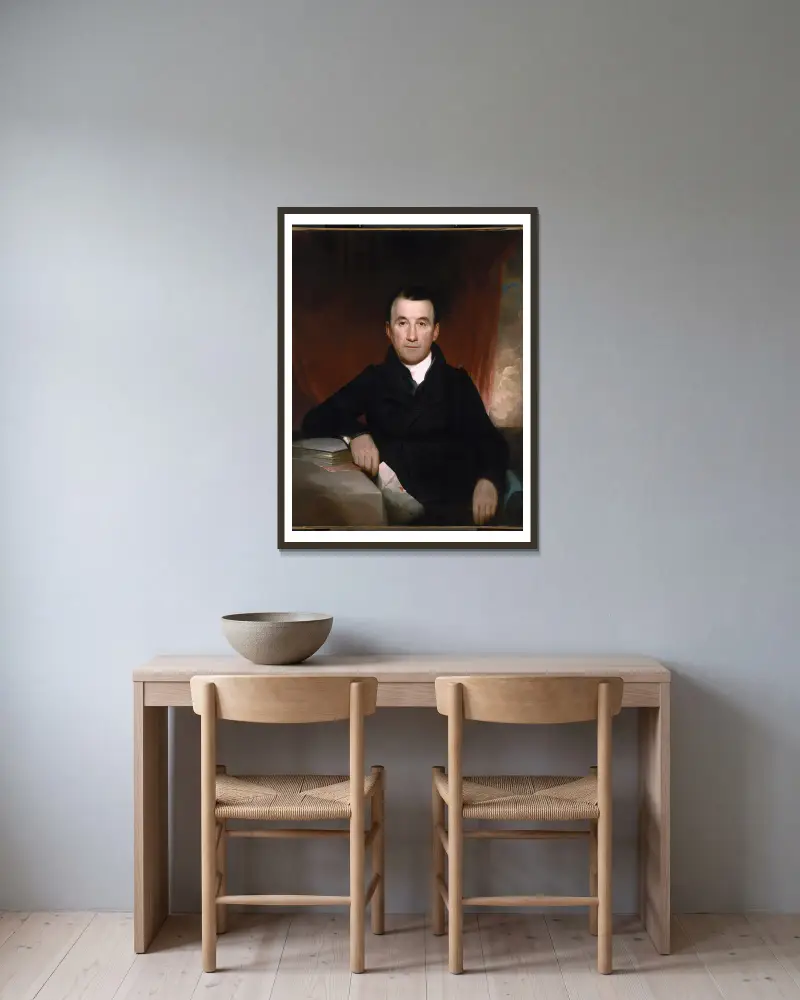 Jonas Platt von Samuel Finley Breese Morse gerahmt an einer Wand