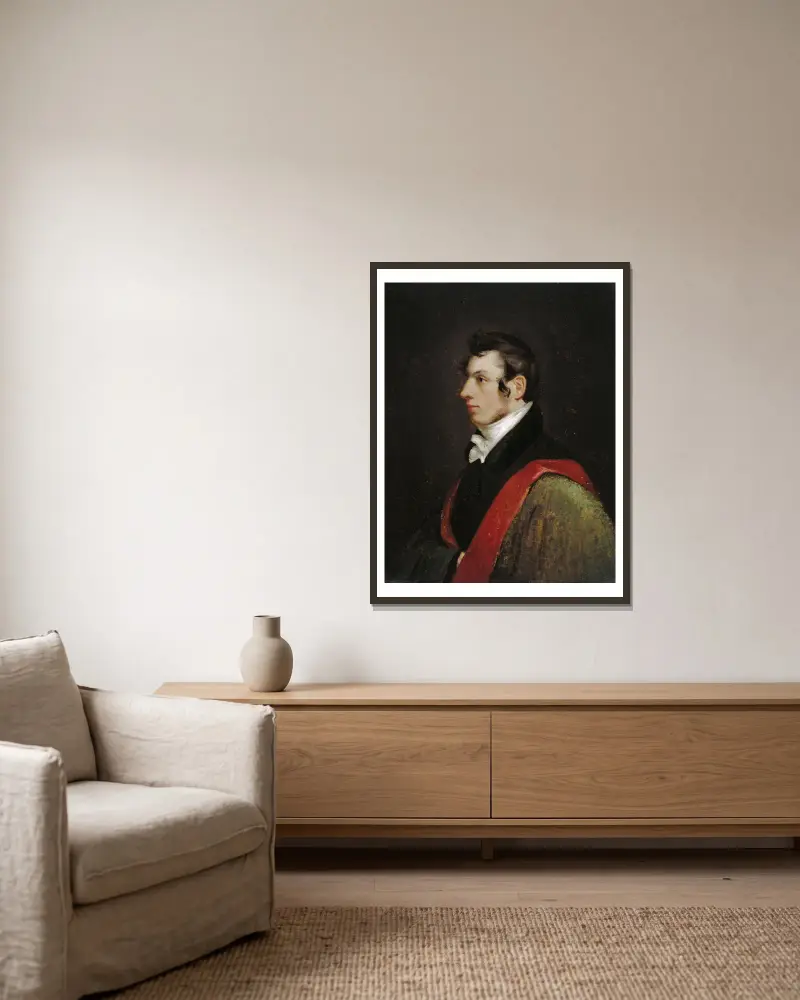 Autoportret, Samuel Finley Breese Morse w ramie na ścianie
