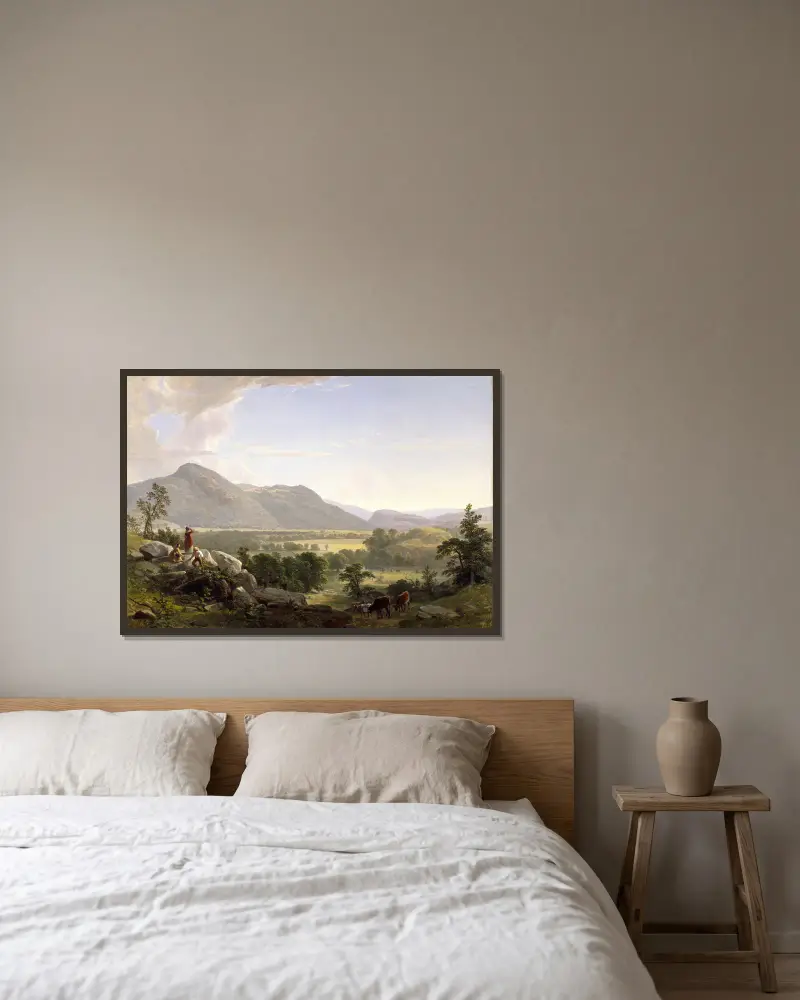 Dover Plains, Dutchess County, New York av Asher Brown Durand inramad på en vägg