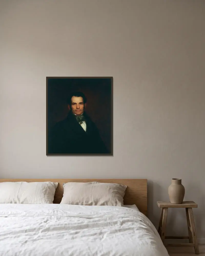 Luman Reed av Asher Brown Durand inramad på en vägg