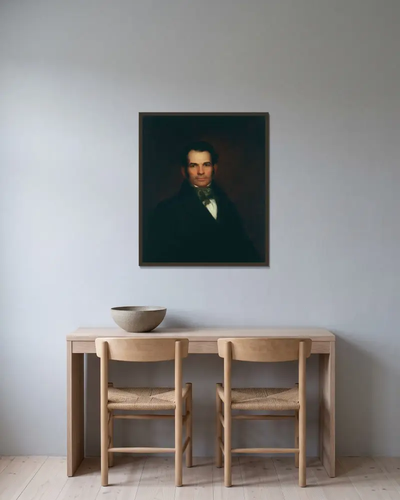 Luman Reed av Asher Brown Durand inramad på en vägg