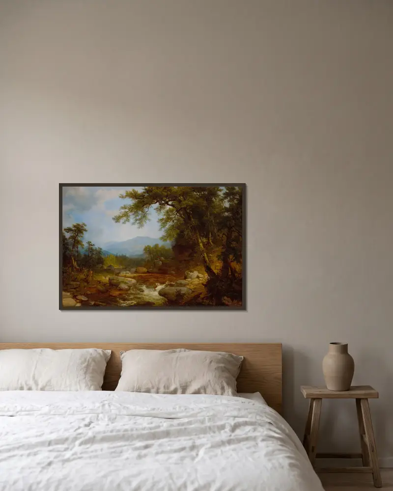 Monument Mountain, Berkshires von Asher Brown Durand gerahmt an einer Wand