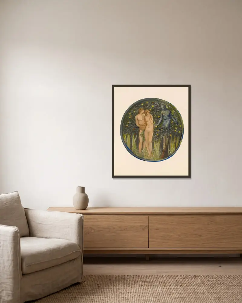 Adder’s Tongue, Sir Edward Coley Burne-Jones v rámu na stěně