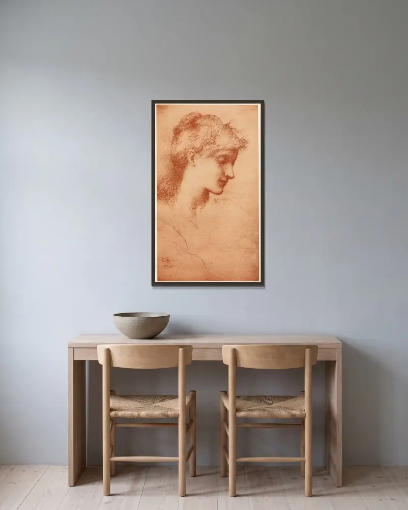 Krása, Sir Edward Coley Burne-Jones v rámu na stěně