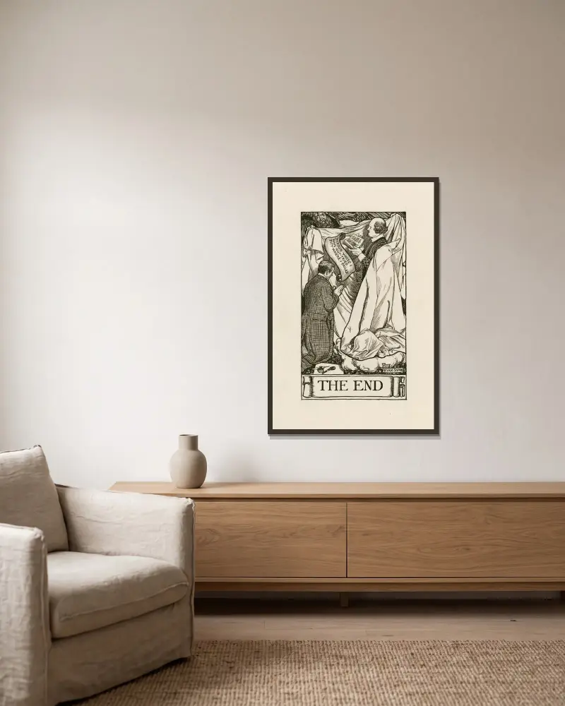 Sonette; Das Ende von Byam Shaw gerahmt an einer Wand