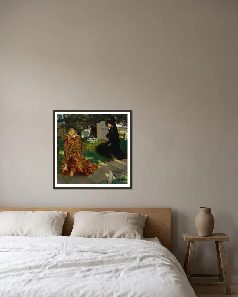 Návnada, Byam Shaw v rámu na stěně