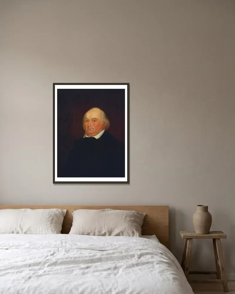 Kapitán William Johnston (1776–1850), George Caleb Bingham v rámu na stěně