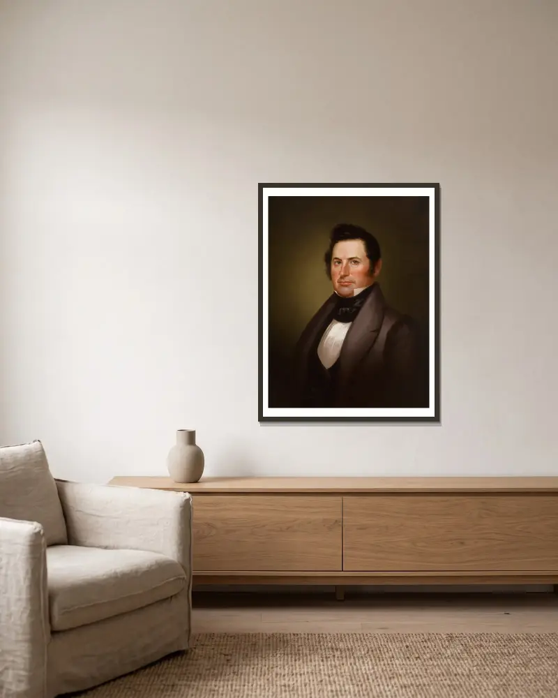 Generał Richard Gentry, George Caleb Bingham w ramie na ścianie