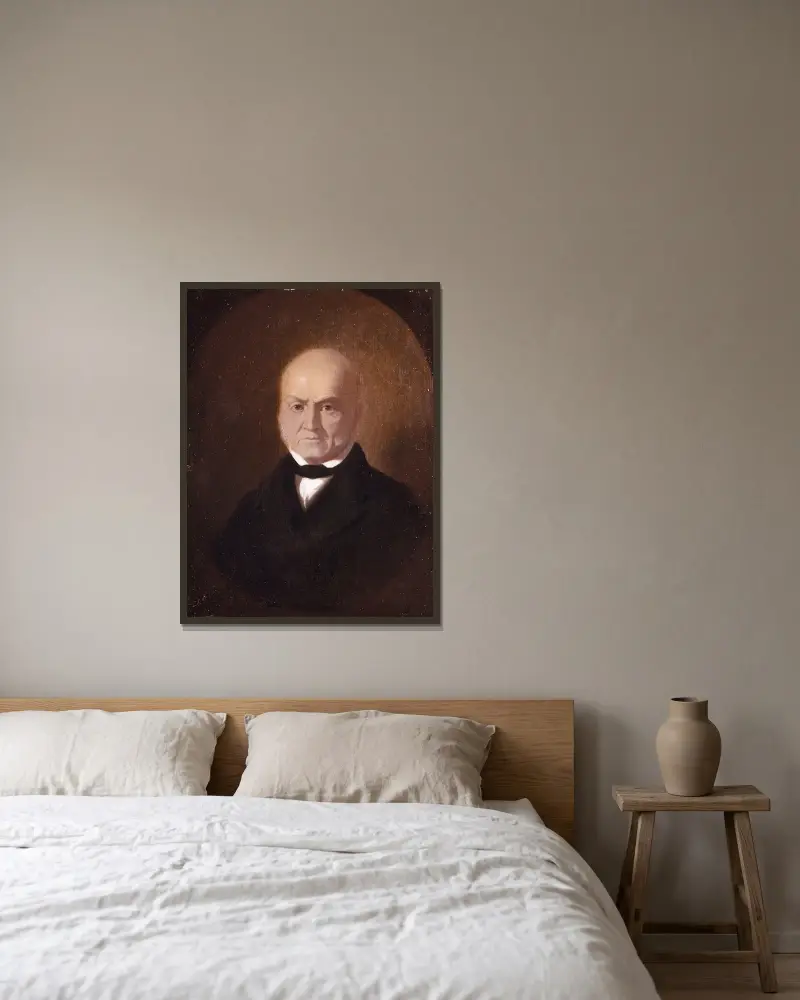John Quincy Adams, 1850 von George Caleb Bingham gerahmt an einer Wand