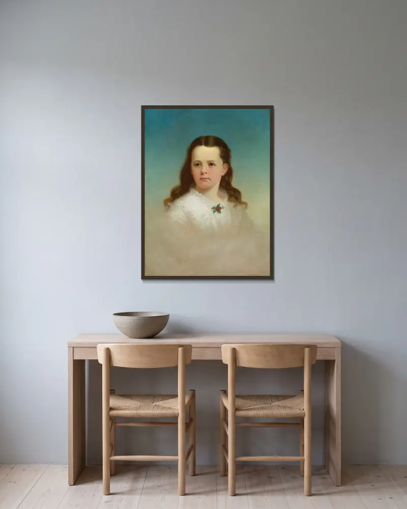 Slečna Julia Eveline Drennon, George Caleb Bingham v rámu na stěně