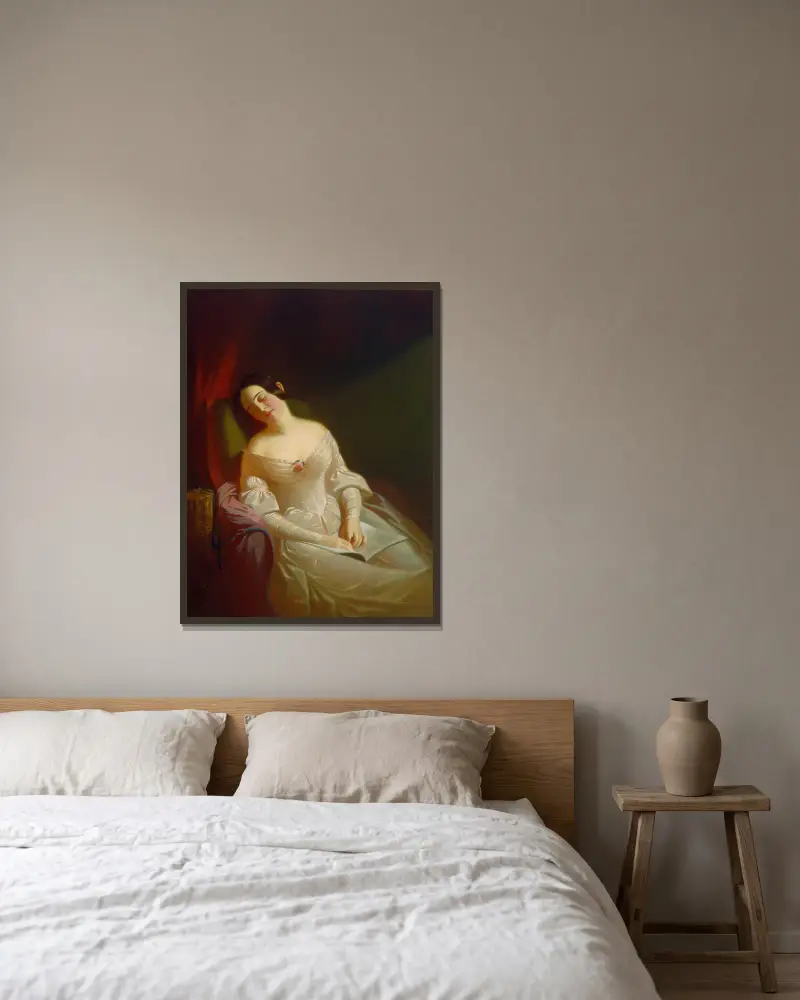 Die langweilige Geschichte von George Caleb Bingham gerahmt an einer Wand