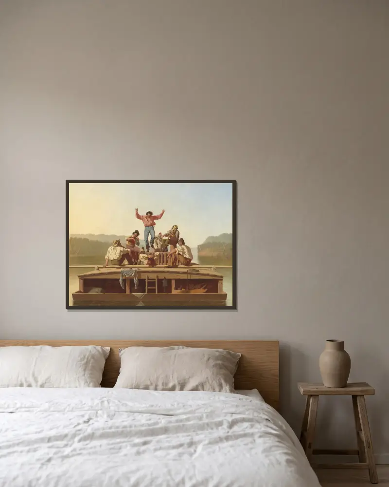 Veselí voraři, George Caleb Bingham v rámu na stěně