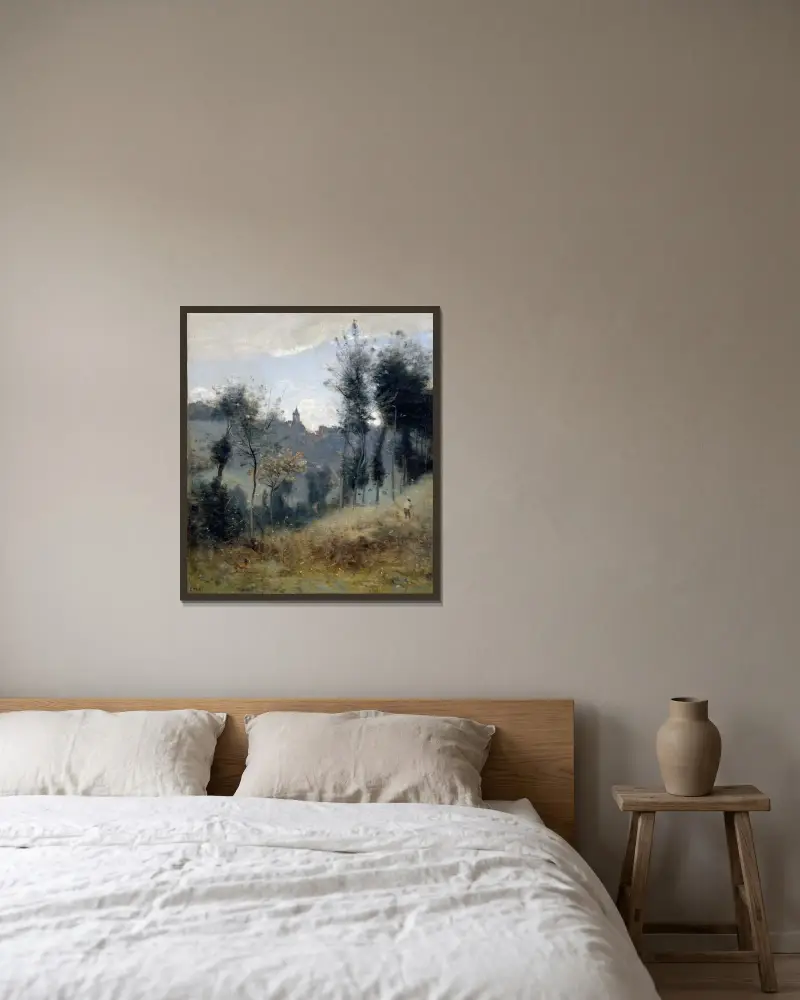 Canteleu, Jean-Baptiste-Camille Corot w ramie na ścianie