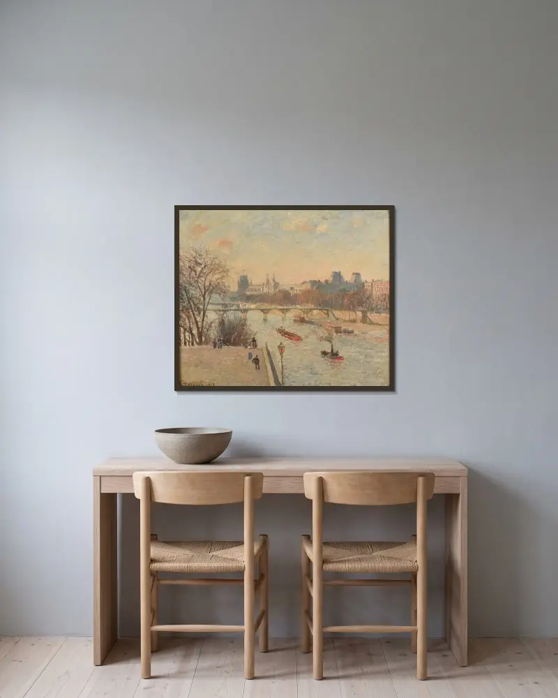 Luwr, Camille Pissarro w ramie na ścianie