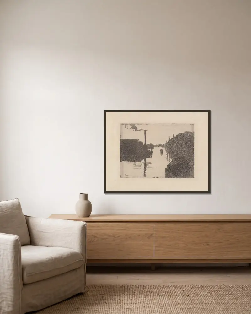 Rouen (ostrov Lacroix), Camille Pissarro v rámu na stěně