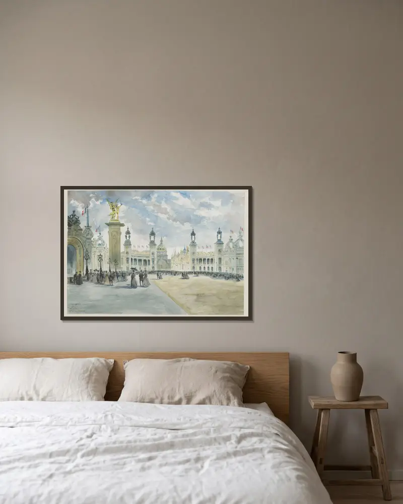 Esplanade des Invalides von Camille Piton gerahmt an einer Wand