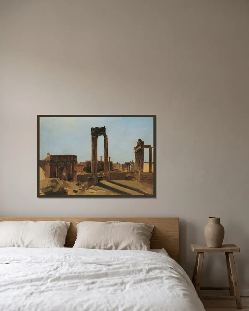 Forum Romanum, Carl Blechen w ramie na ścianie