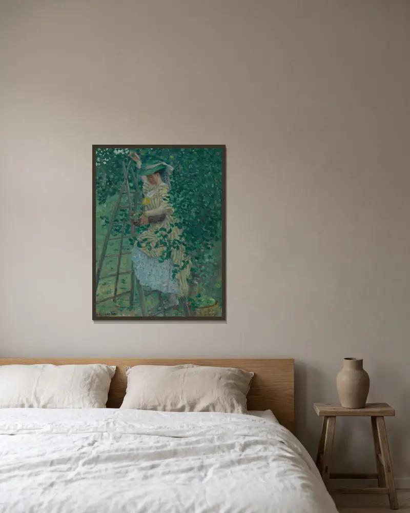 Jabłoń, Frederick Carl Frieseke w ramie na ścianie