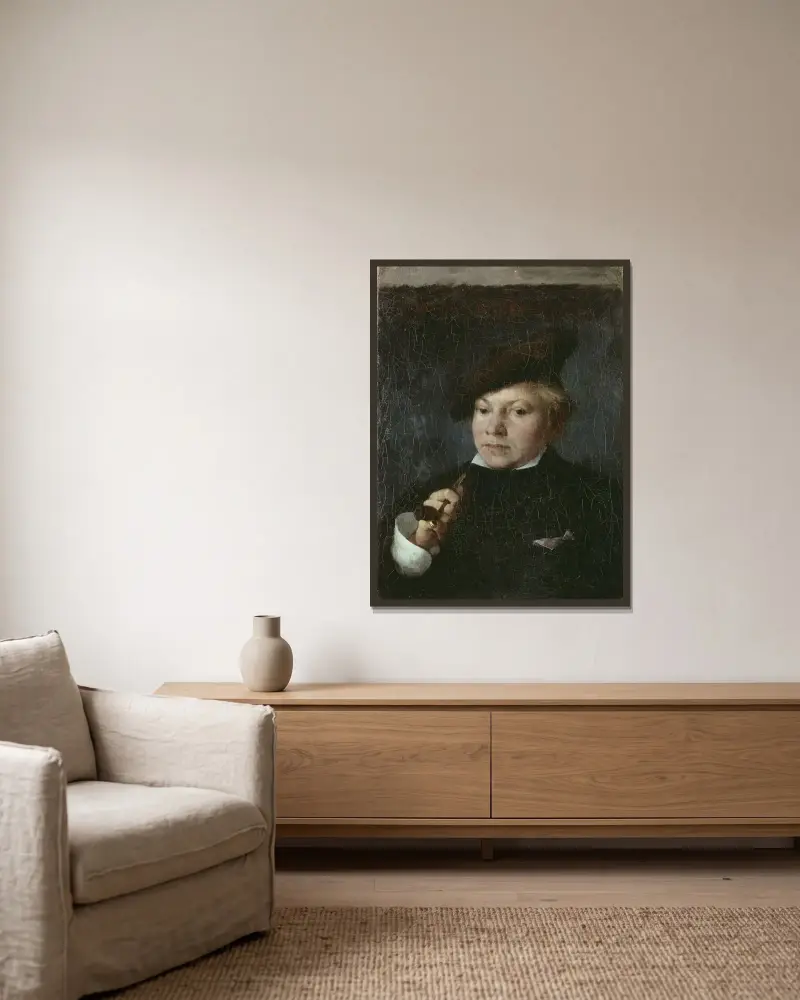 Carl Skånberg, konstnären av Carl Larsson inramad på en vägg