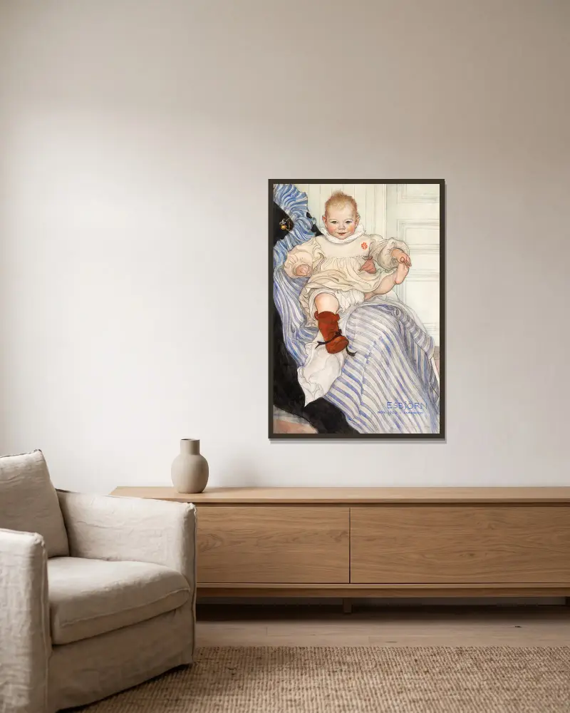 Esbjörn von Carl Larsson gerahmt an einer Wand
