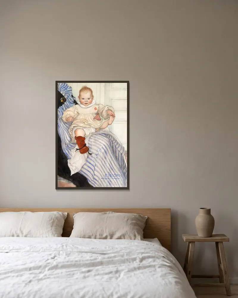Esbjörn von Carl Larsson gerahmt an einer Wand