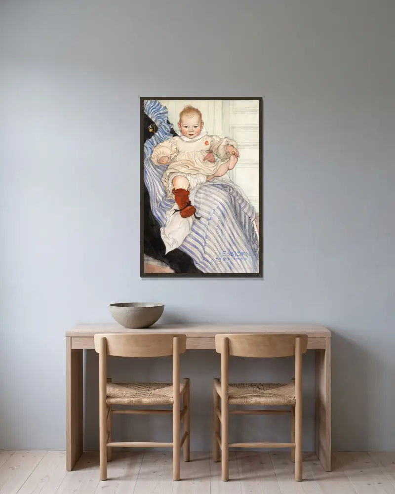 Esbjörn von Carl Larsson gerahmt an einer Wand