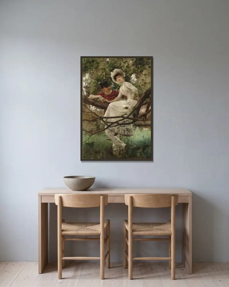 Idyla, Carl Larsson v rámu na stěně
