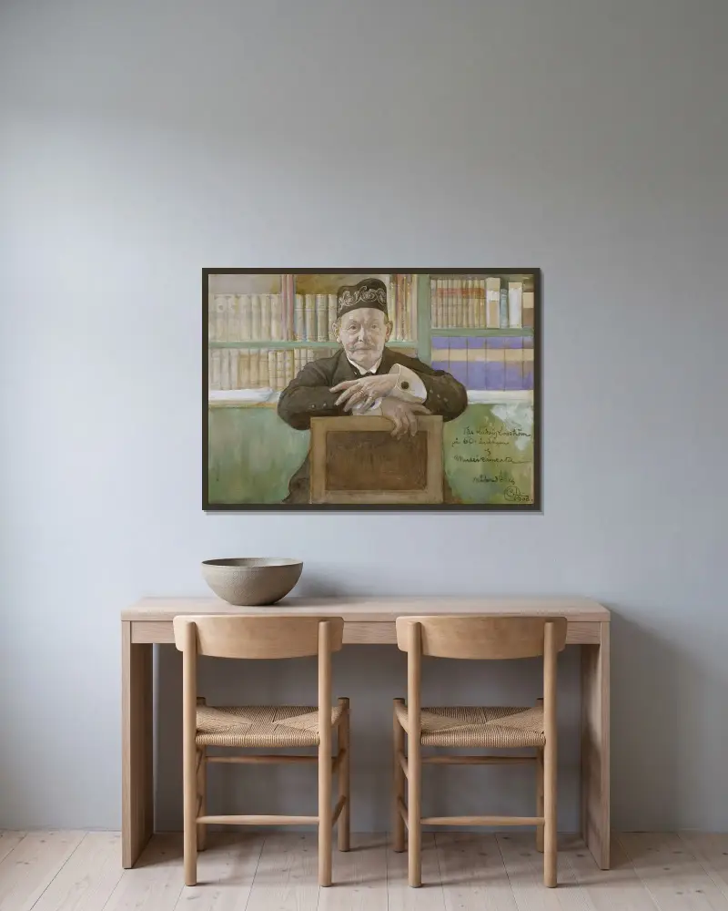 Ludvig Looström, Carl Larsson w ramie na ścianie