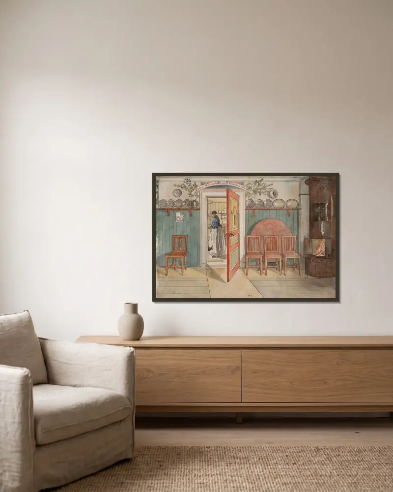 Stará Anna, Carl Larsson v rámu na stěně