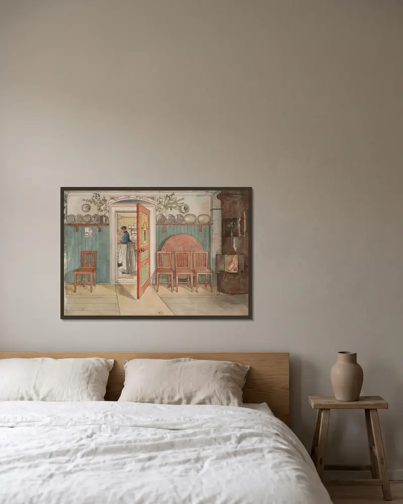 Stará Anna, Carl Larsson v rámu na stěně