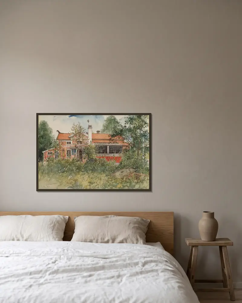 Chalupa, Carl Larsson v rámu na stěně