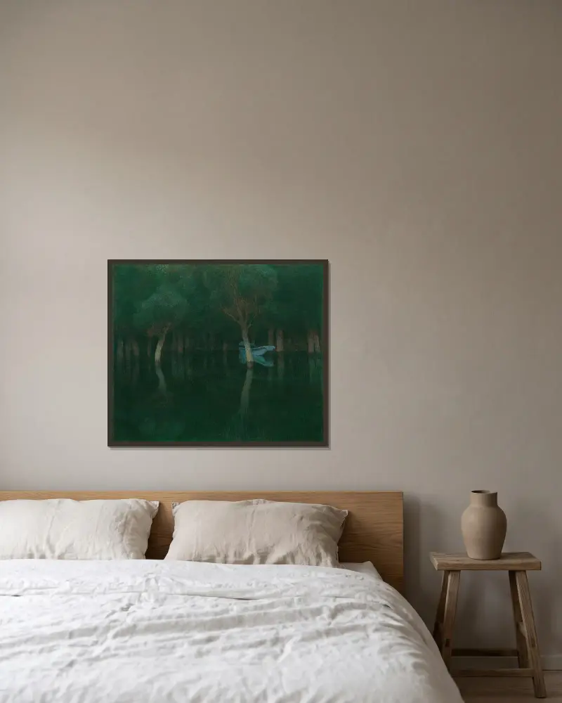 Dämmerung von Carl Moll gerahmt an einer Wand