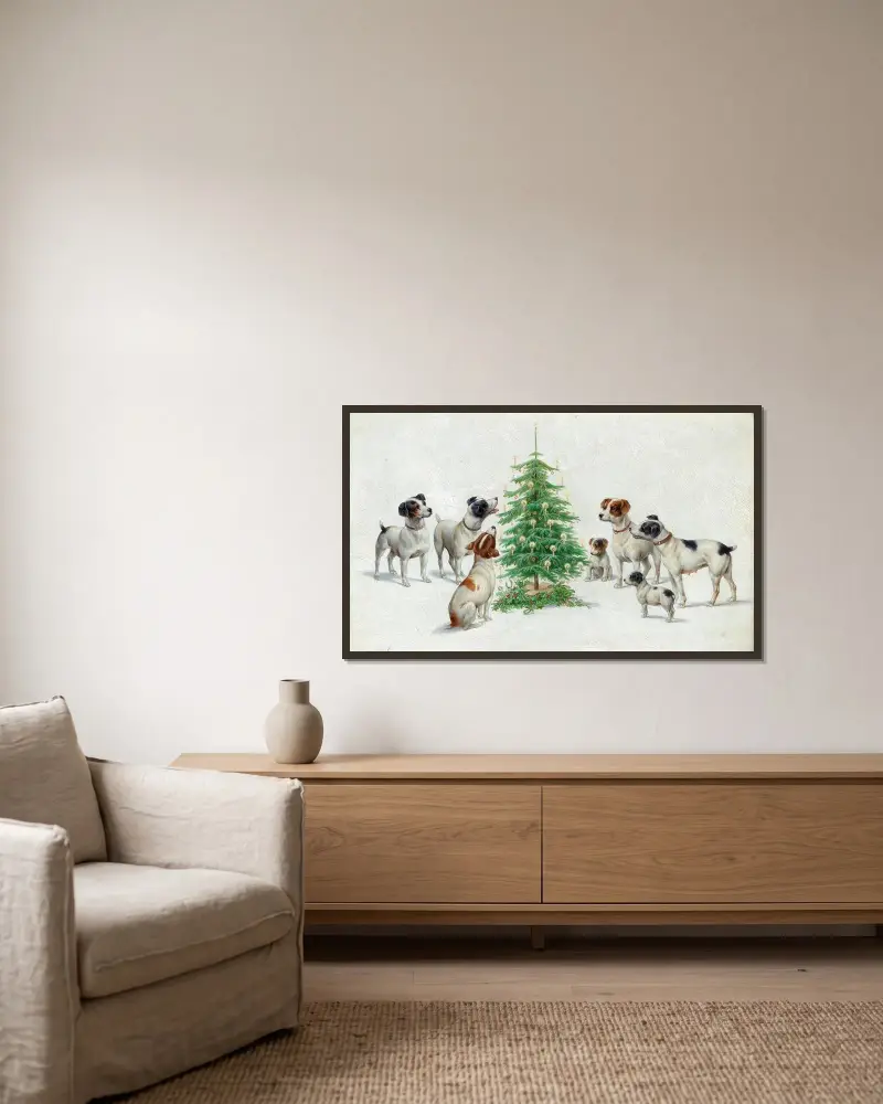Weihnachten von Carl Reichert gerahmt an einer Wand