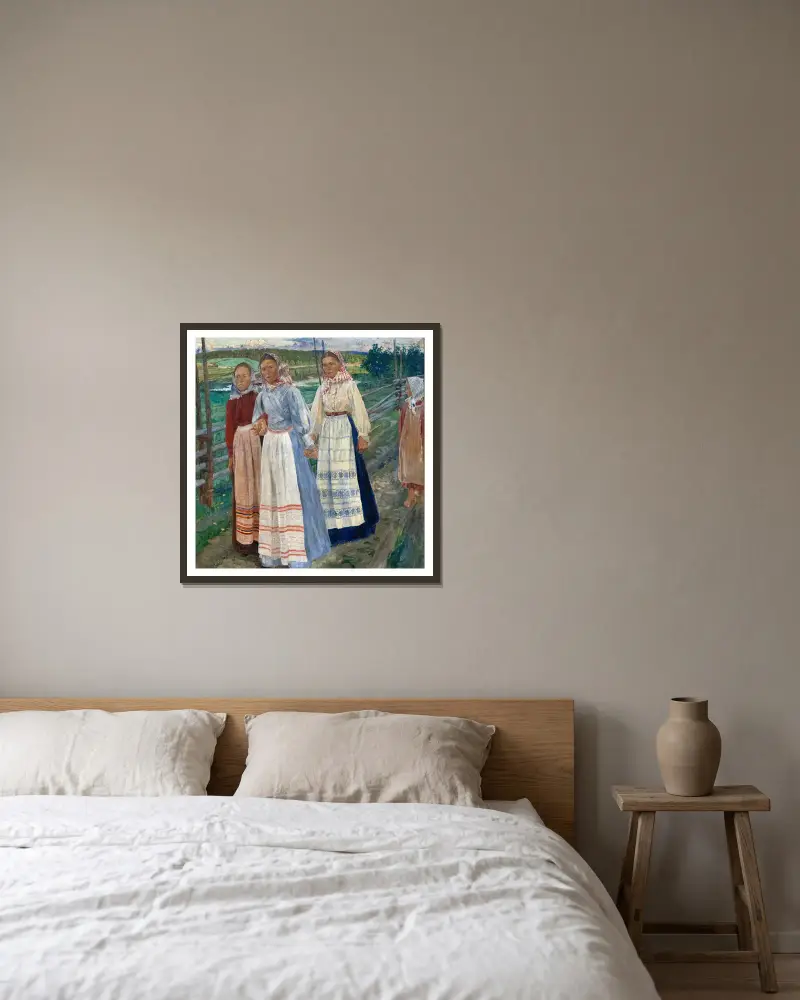 Sobotní večer, Carl Wilhelmson v rámu na stěně