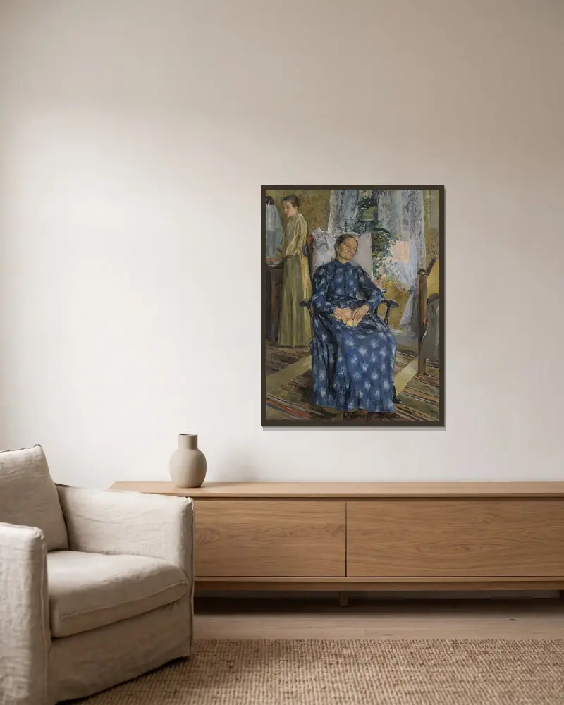 Zmęczenie, Carl Wilhelmson w ramie na ścianie