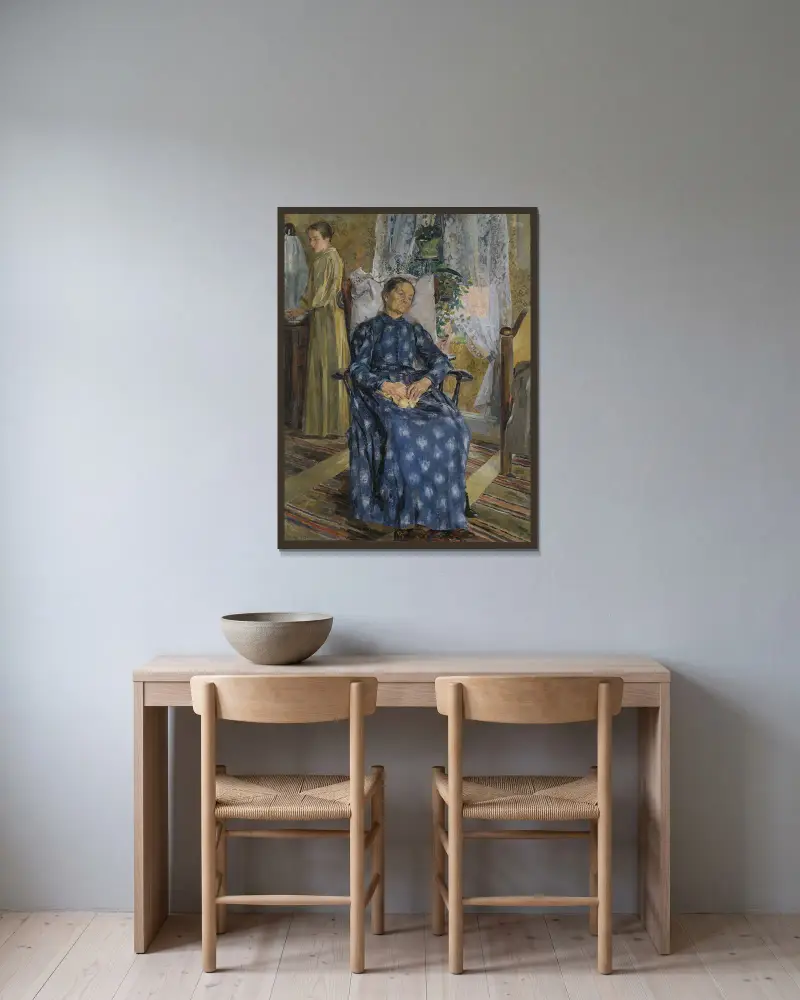 Zmęczenie, Carl Wilhelmson w ramie na ścianie