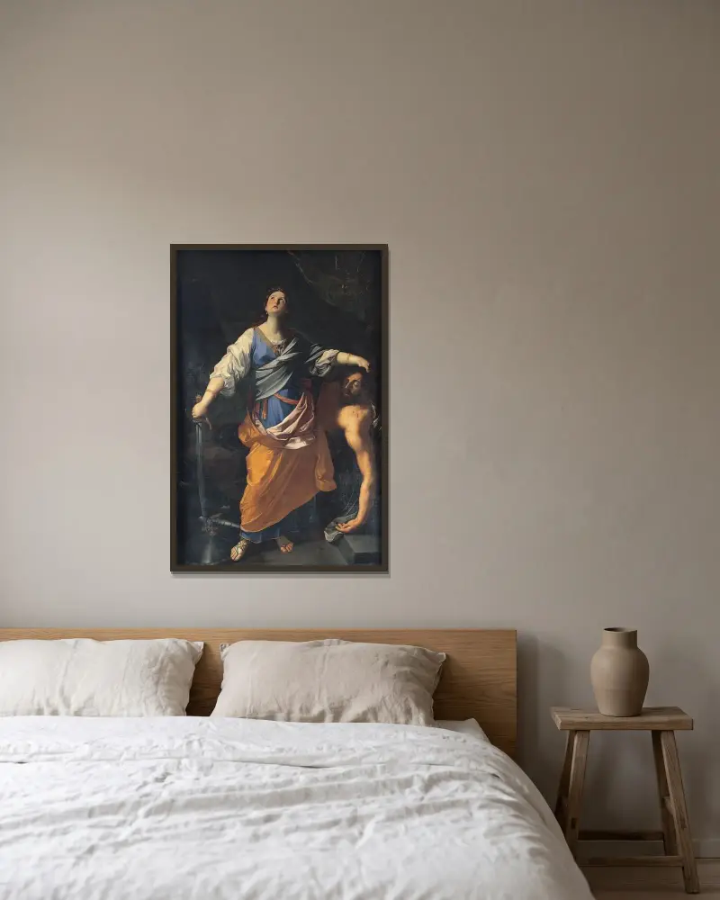 Judith av Carlo Maratti inramad på en vägg