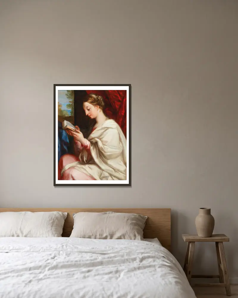 Madonna czytająca, Carlo Maratti w ramie na ścianie
