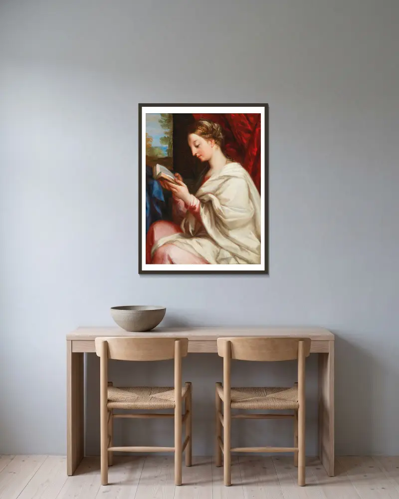 Madonna czytająca, Carlo Maratti w ramie na ścianie