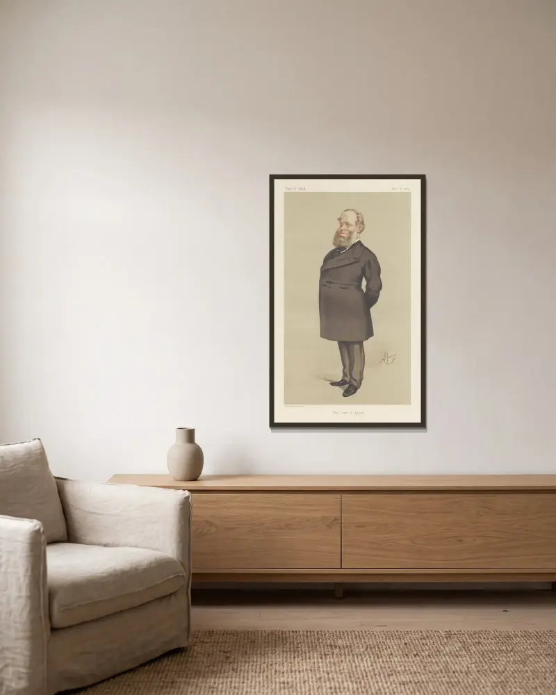 Legal; ‚The Court of Appeal', Richard Baggallay, 11. Dezember 1875 von Carlo Pellegrini gerahmt an einer Wand