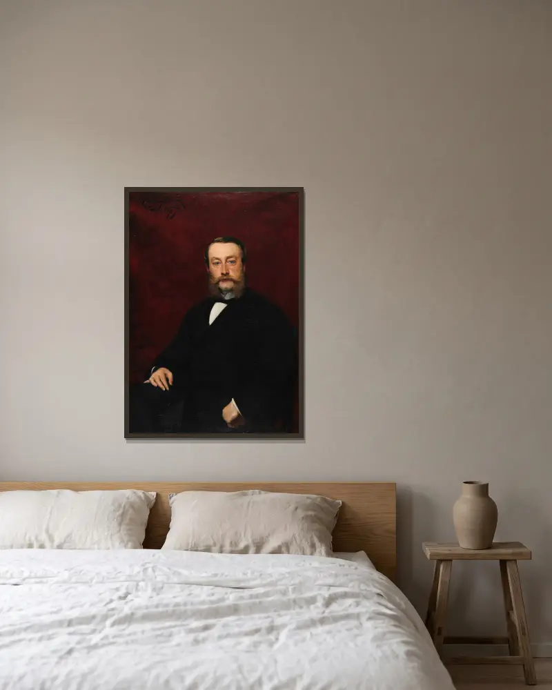 Henri Alexandre Louis Pommery av Carolus-Duran inramad på en vägg