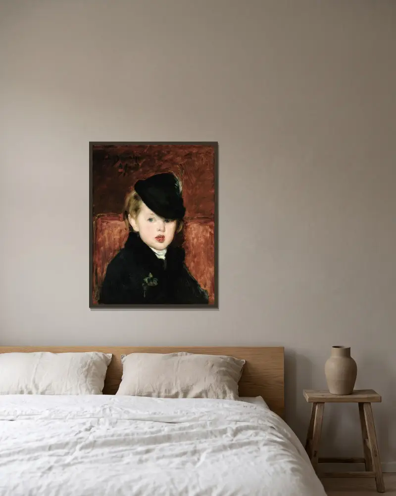 Porträtt av Louis Ghémar den äldre av Carolus-Duran inramad på en vägg