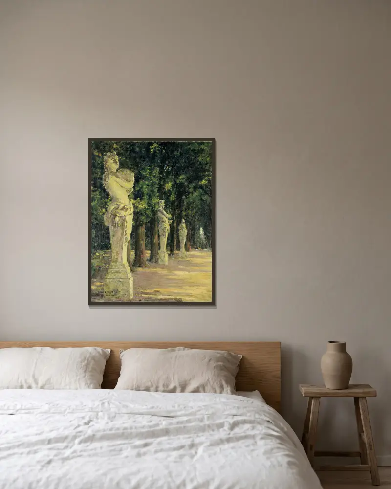 Allee de l’Ete, Versailles av James Carroll Beckwith inramad på en vägg